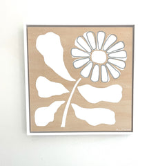 Sassy Sunflower in White