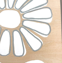 Sassy Sunflower in White