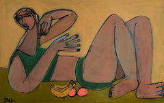 Woman Bather in Green
