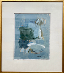 Blue Framed Abstract 1