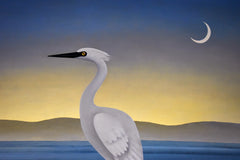 Egret at Dusk
