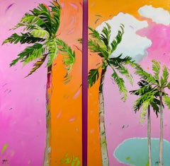 South Beach Breezy Diptych