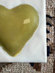 Loved, Soft Green Neutral Heart