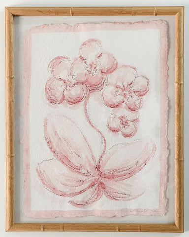 Pink Toile Orchid No. 2