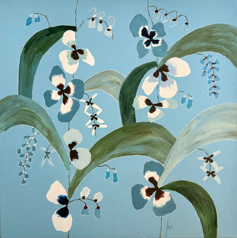 Fabled Floral in Beachy Blues