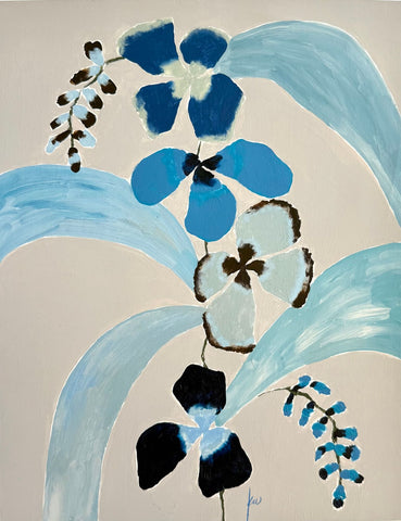 Fabled Floral in Shades of Blue