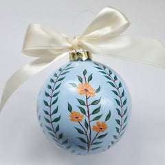 Golden Florals Ornament