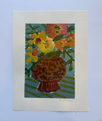 Floral Pots on Paper 2