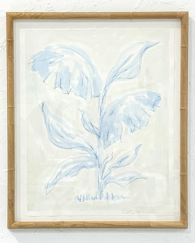 Blue Palm Leaves No. 4