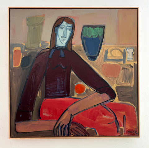 Woman with Blue Vase