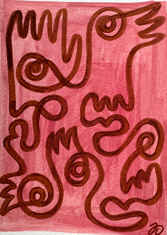 Mini Fingers and Faces in Reds