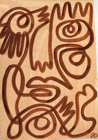 Mini Fingers and Faces in Tan