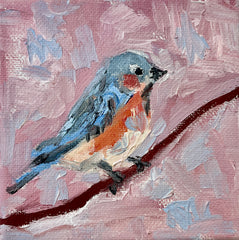 Bluebird in Pink