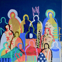 Crowd on Wood #4