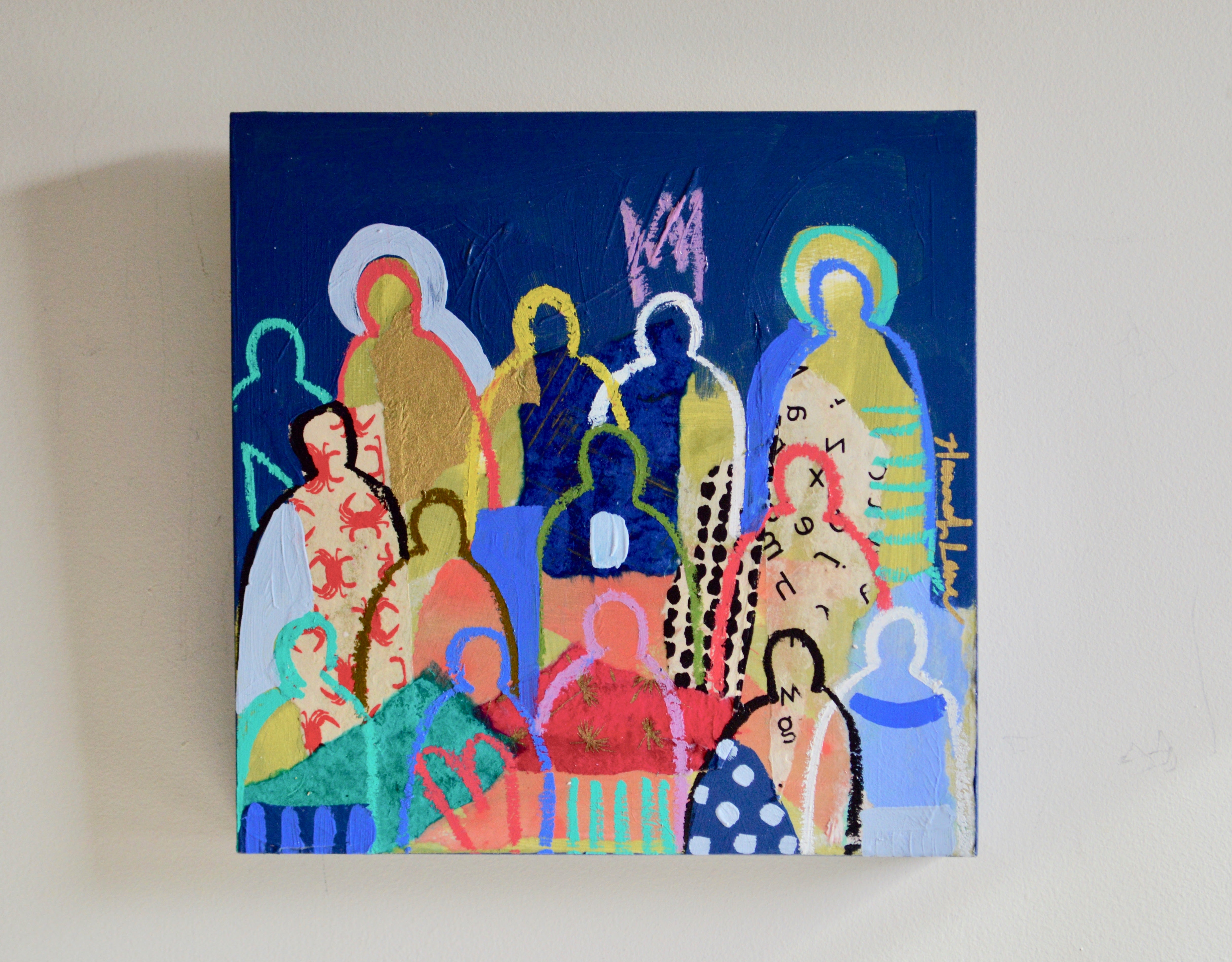 Crowd on Wood #4