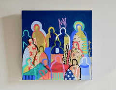 Crowd on Wood #4