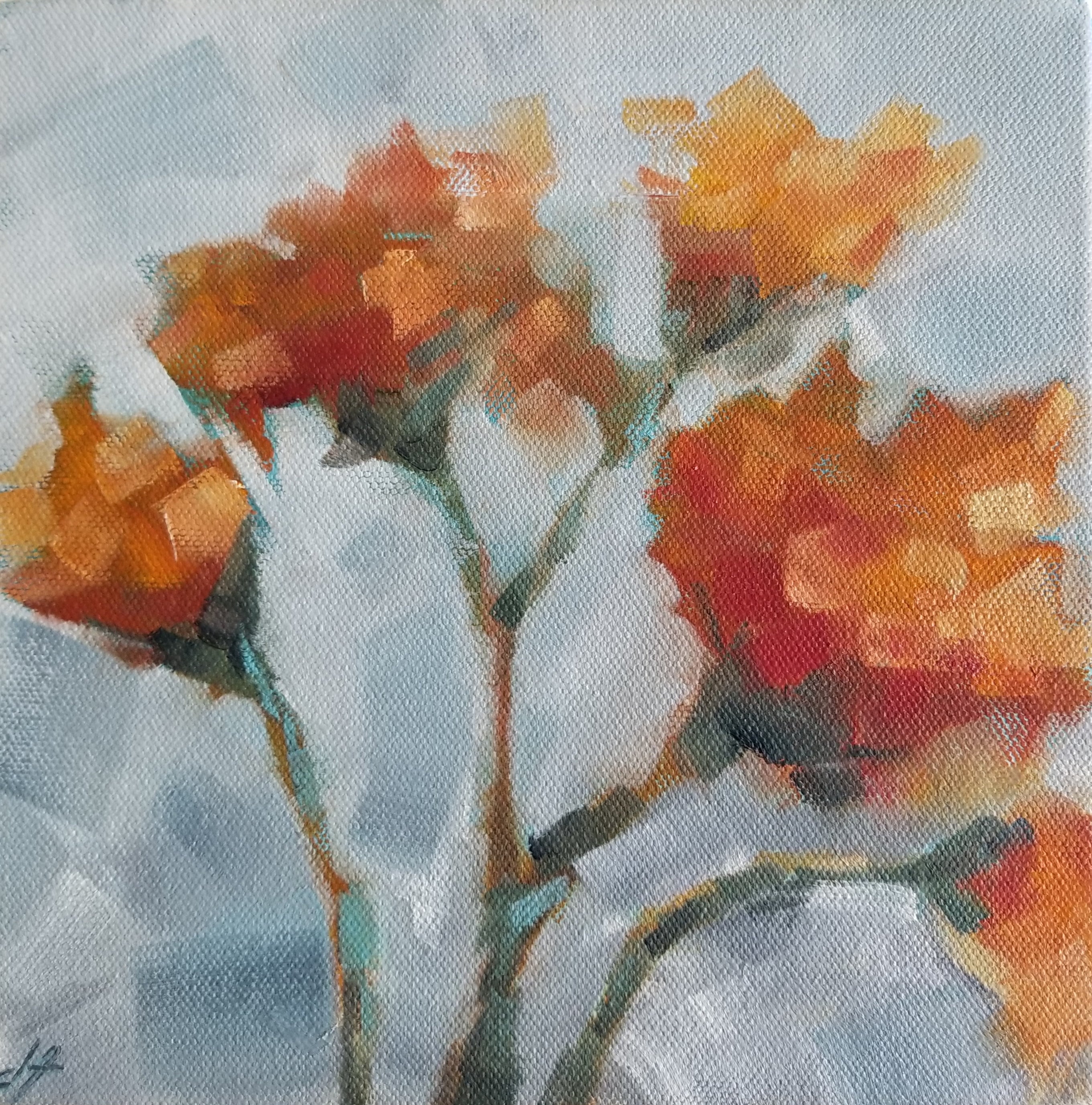 Orange Floral