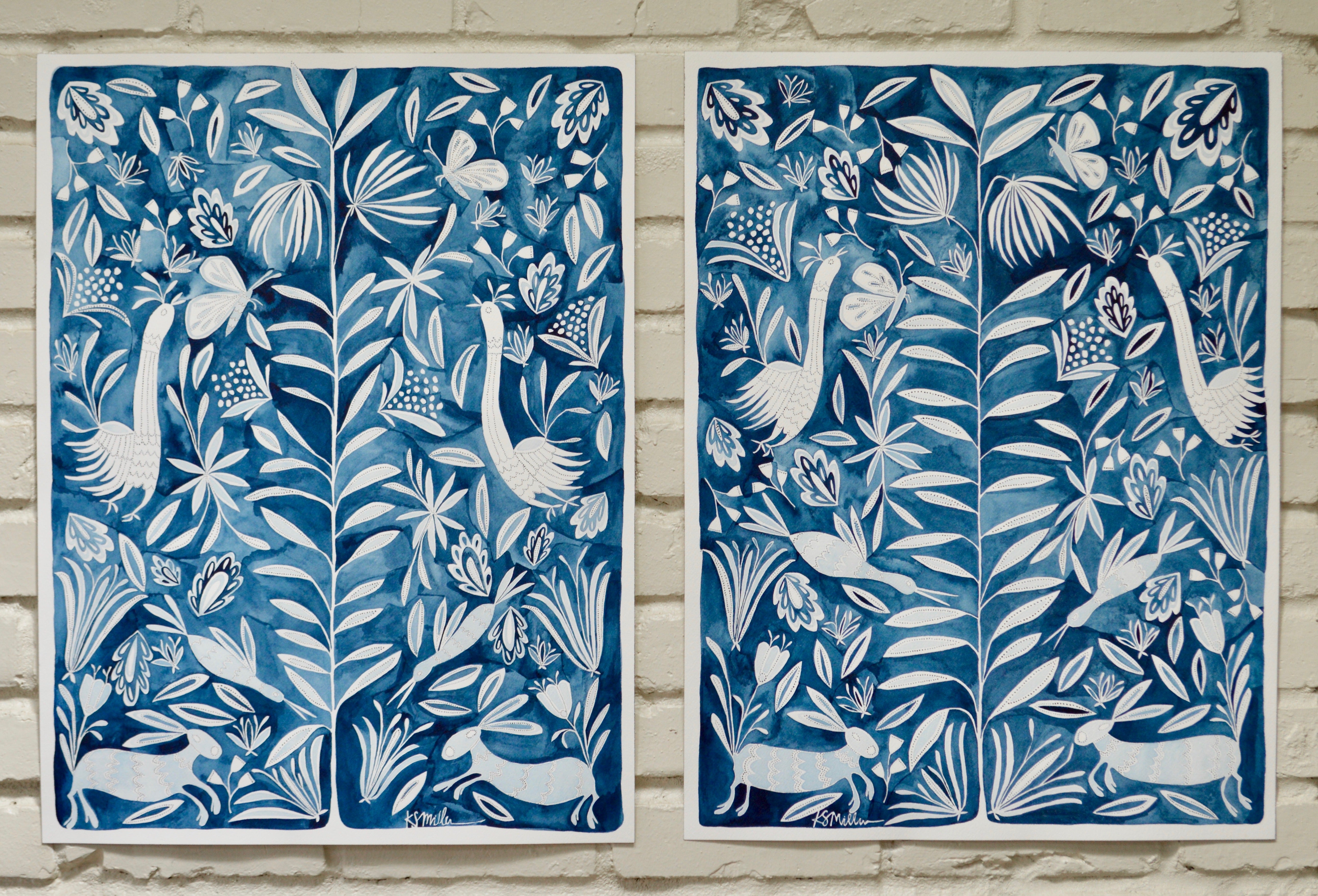 Garden, Indigo Series 02