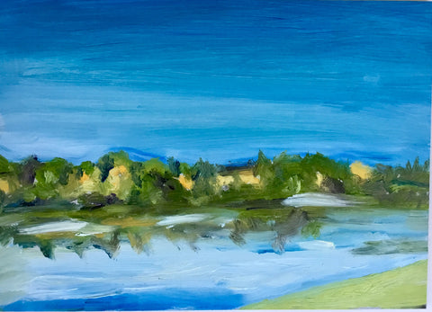 Fall Reflection, Lake at Clifftops