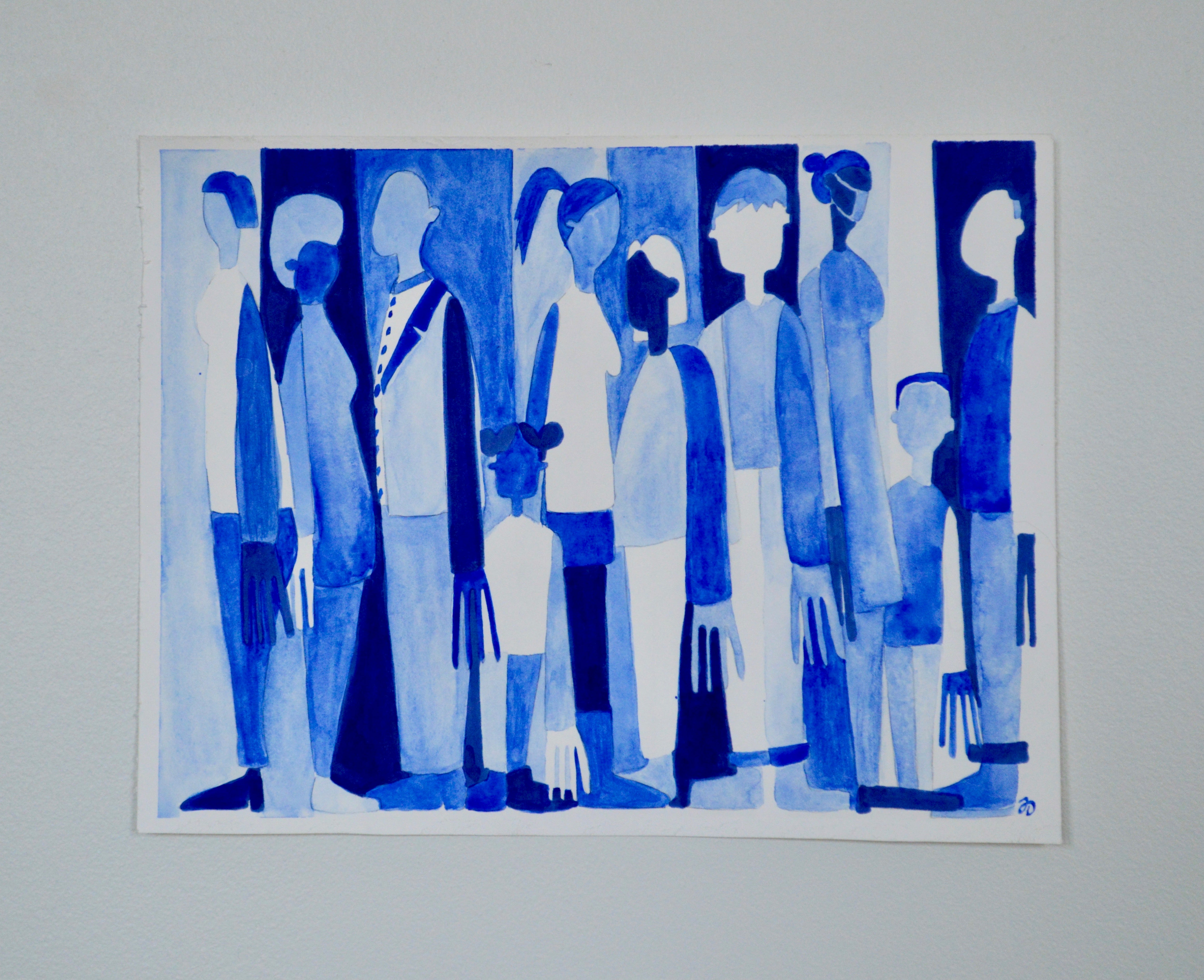 Crowd in Blue